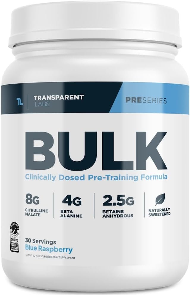 Transparent Labs BULK pre-entreno